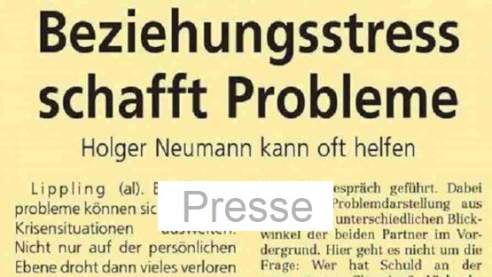 Ausschnitt Zeitungsartikel Presse Praxis Holger Neumann Paderborn